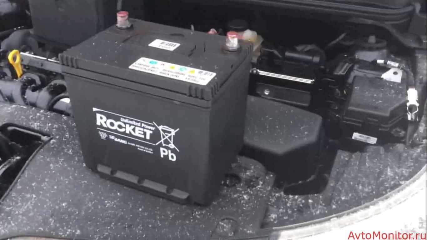 Оригинальный АКБ на Kia Rio