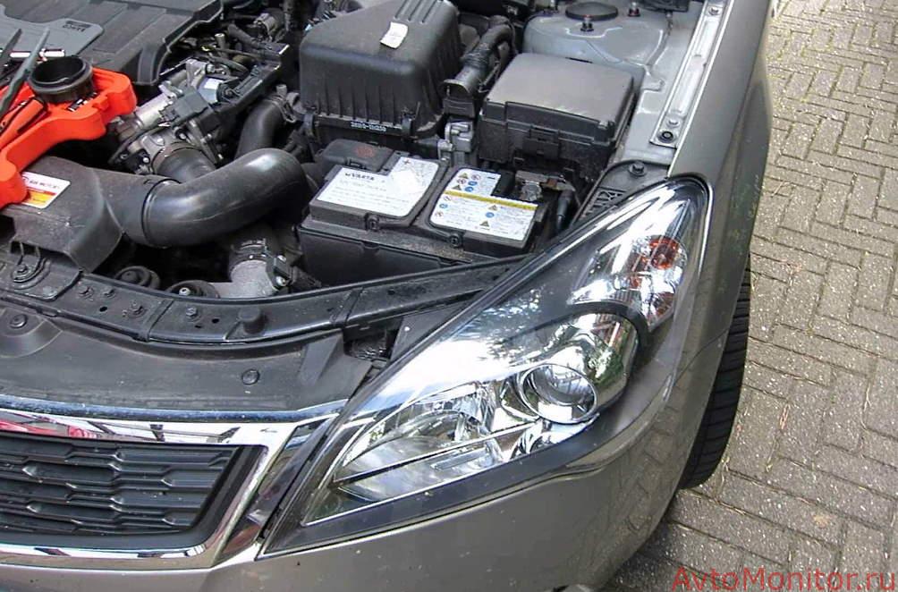 расположение АКБ