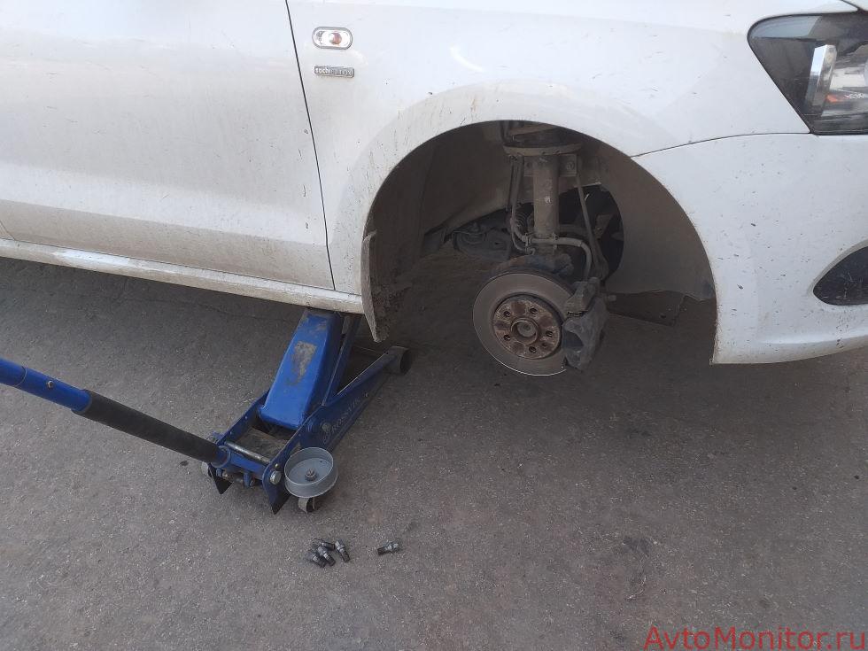 Внешний вид тормозных дисков на vw polo