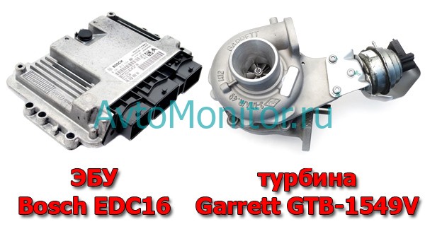 Турбина Garrett GTB-1549V и ЭБУ Bosch EDC16